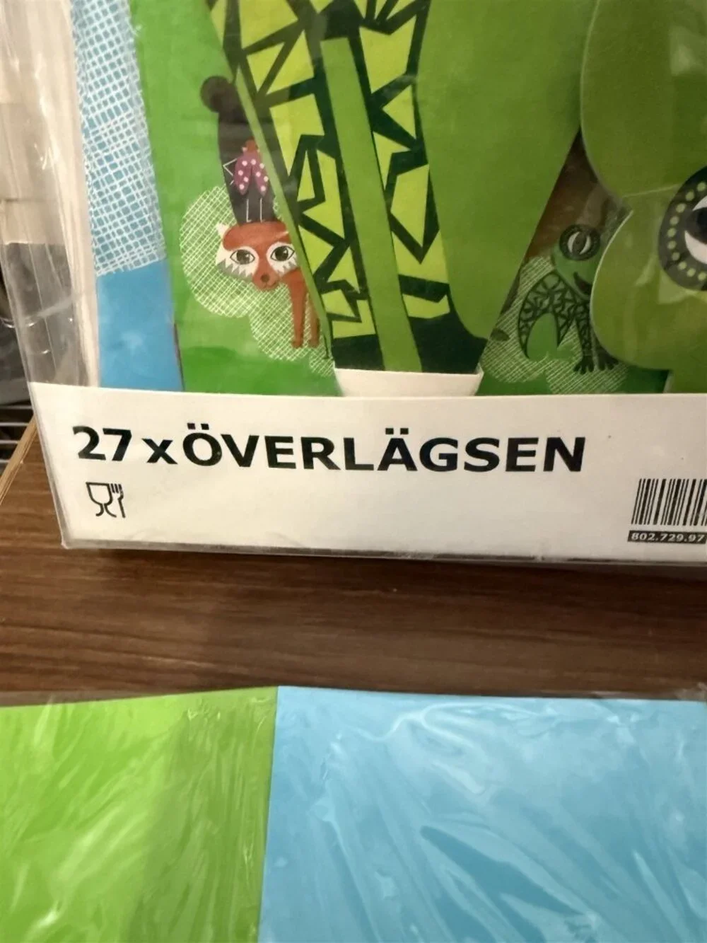 Ikea Overlagsen 27 Piece Party Set New Animal Hats Bags Garland Invites Set Of 2